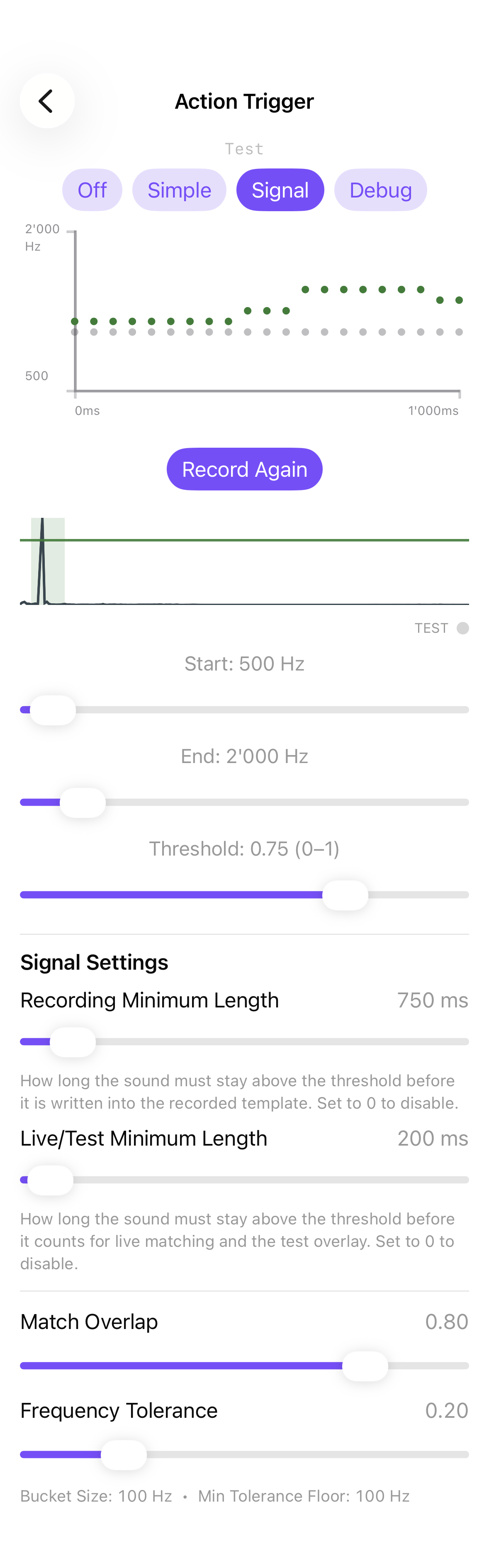Trigger Signal - iOS